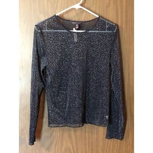 Victoria Secret Shimmery Mesh Top